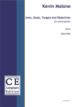 Malone, Kevin: Aims, Goals, Targets and Objectives