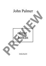Palmer, John: three haikus Product Image