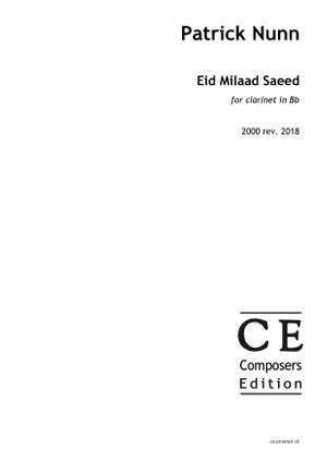 Nunn, Patrick: Eid Milaad Saeed