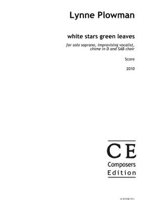 Plowman, Lynne: white stars green leaves