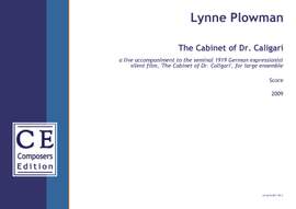 Plowman, Lynne: The Cabinet of Dr. Caligari