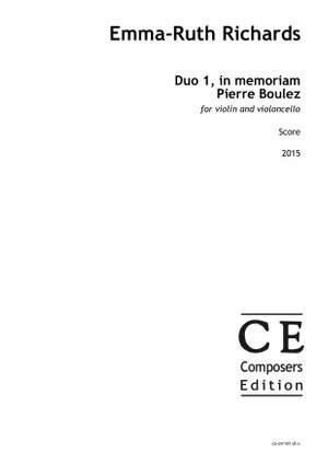 Richards, Emma-Ruth: Duo 1, in memoriam Pierre Boulez