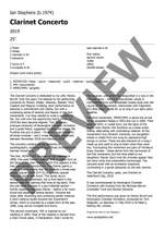 Stephens, Ian: Clarinet Concerto Product Image