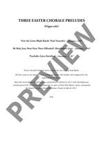Willis, Alison: Three Easter Chorale Preludes Product Image