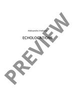 Vrebalov, Aleksandra: Echolocations Product Image