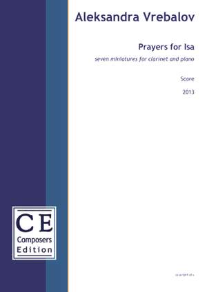 Vrebalov, Aleksandra: Prayers for Isa