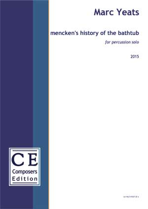 Yeats, Marc: mencken's history of the bathtub