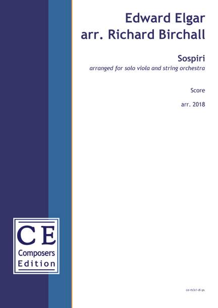 Birchall, Richard: Sospiri (version for viola and string orchestra)