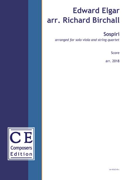 Birchall, Richard: Sospiri (version for viola and string quartet)