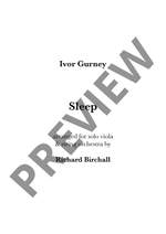 Birchall, Richard: Sleep (version for string orchestra and viola) Product Image