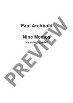 Archbold, Paul: Nine Memos Product Image
