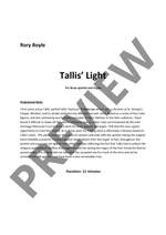 Boyle, Rory: Tallis' Light Product Image