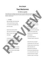 Boyle, Rory: Two Nocturnes Product Image