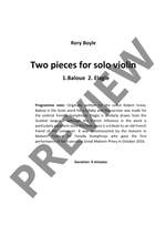 Boyle, Rory: Two Pieces Product Image
