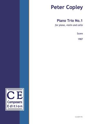 Copley, Peter: Piano Trio No.1