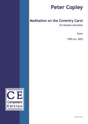 Copley, Peter: Meditation on the Coventry Carol