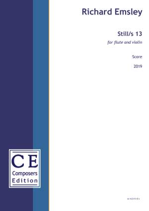 Emsley, Richard: Still/s 13