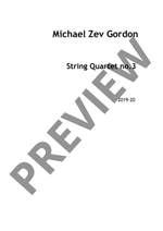 Gordon, Michael Zev: String Quartet No.3 Product Image