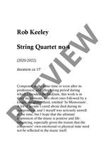 Keeley, Rob: String Quartet No.4 Product Image