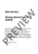 Keeley, Rob: String Quartet No.6 Product Image