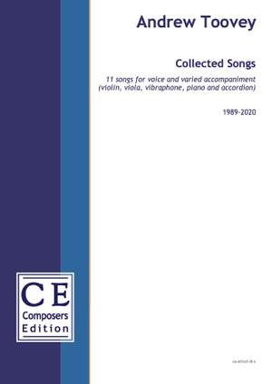 Toovey, Andrew: Collected Songs