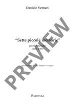 Venturi, Daniele: Sette piccole memorie Product Image