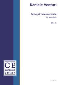 Venturi, Daniele: Sette piccole memorie