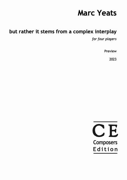 Yeats, Marc: but rather it stems from a complex interplay