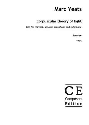 Yeats, Marc: corpuscular theory of light