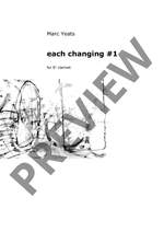 Yeats, Marc: each changing (Eb clarinet version) Product Image