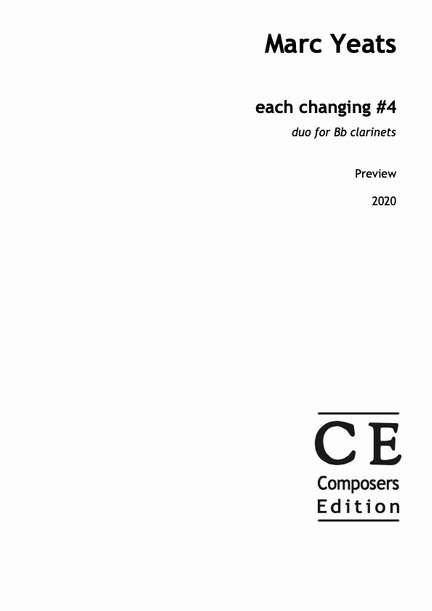 Yeats, Marc: each changing #4