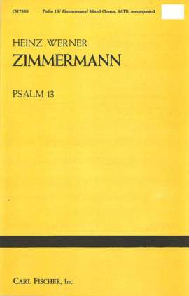 Heinz Werner Zimmermann: Psalm 13