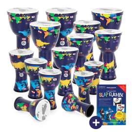 Percussion Plus World Slap Djembe 15 pack - pre-tuned