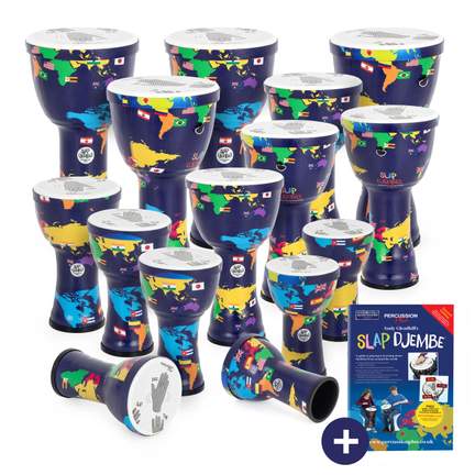 Percussion Plus World Slap Djembe 15 pack - pre-tuned