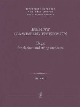 Kasberg Evensen, Bernt: Elegia for clarinet and string orchestra