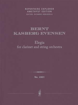 Kasberg Evensen, Bernt: Elegia for clarinet and string orchestra