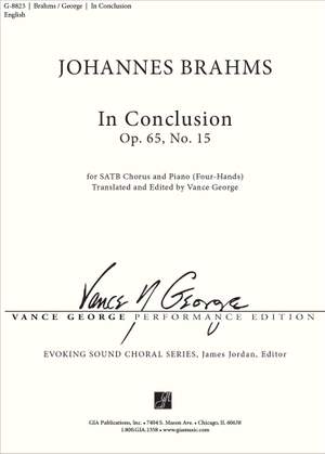 Johannes Brahms: In Conclusion