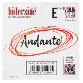 Hidersine Andante Violin E String 1/2