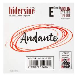 Hidersine Andante Violin E String 1/8