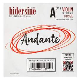 Hidersine Andante Violin A String 1/8