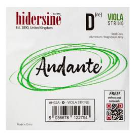 Hidersine Andante Viola D String 16" - 15"