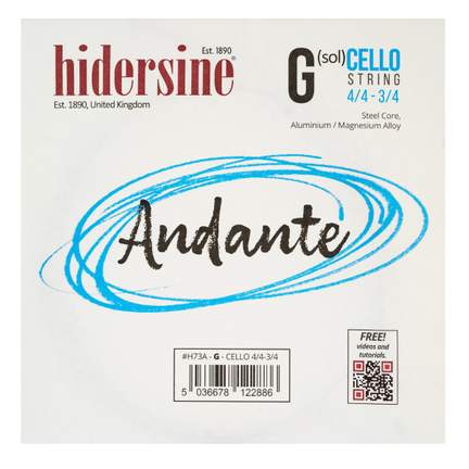 Hidersine Andante Cello G String 4/4 - 3/4