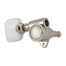 Grover vintage rotomatic mh- pearloid button - nickel
