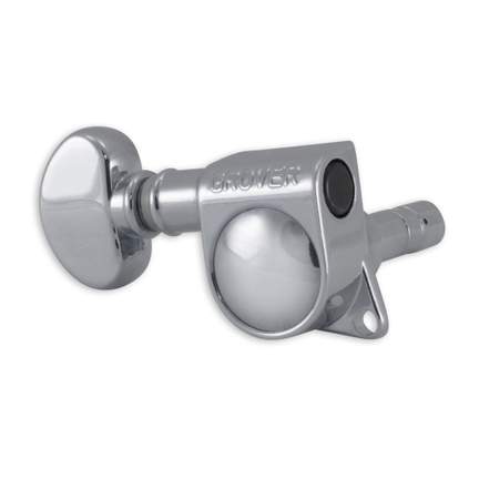 Grover 6 in line mini locking mheads left hand - chrome