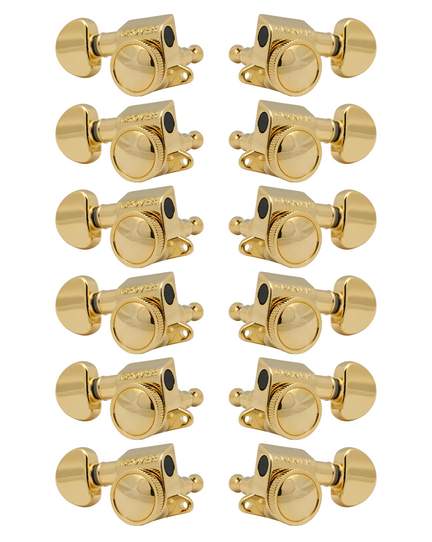 Grover roto-grip mini machine heads 12 string - gold