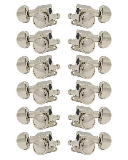 Grover roto-grip mini machine heads 12 string - nickel