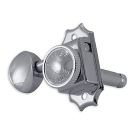 Grover vintage locking machine head 3+3 - chrome