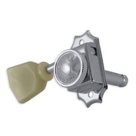Grover vintage locking keystone machine head 3+3 - chrome