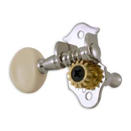 Grover sta-tite uke machine heads - chromewhite