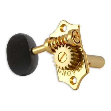 Grover statite horizontal set ebony buttons - gold